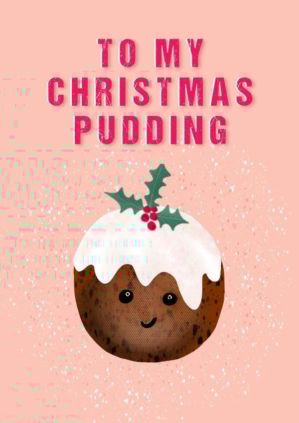pudding husband Christmas Card 15244 created by Mad Philomena