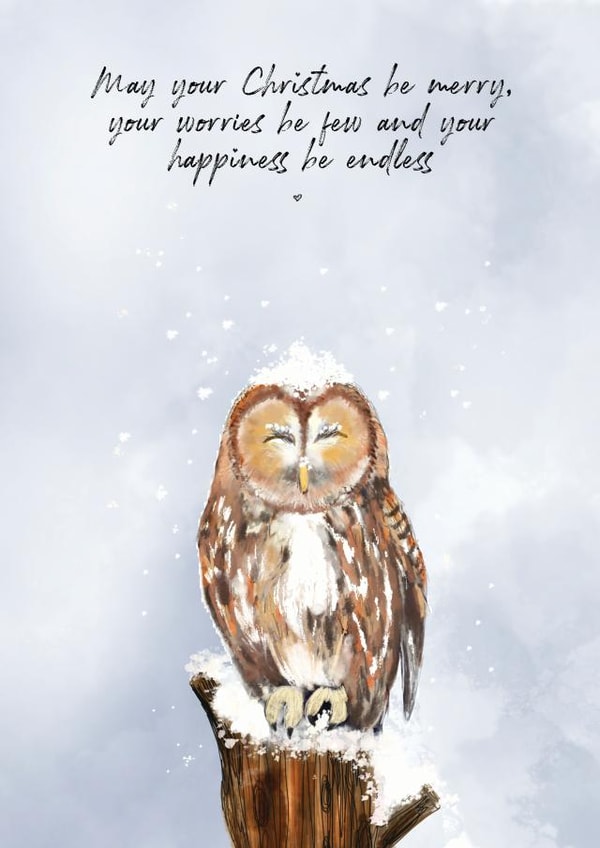 animal endless Christmas Card 37362 created by LAURA TRUBY DESIGNS