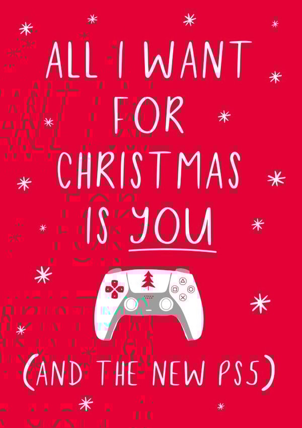 PS5 playstation Christmas Card 1733 created by Jessica Hogarth