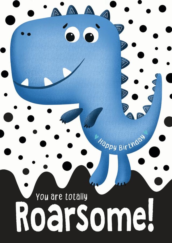 roar-some pun Birthday Card 20681 created by Trudles Doodles Handmade