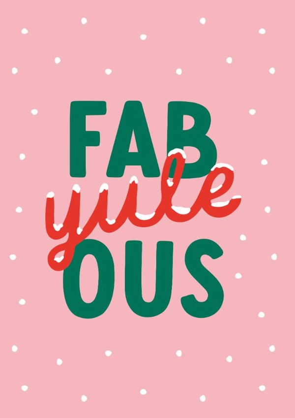 Cute Christmas Card For Friends - Fab Yule Ous created by Joyful Joyful