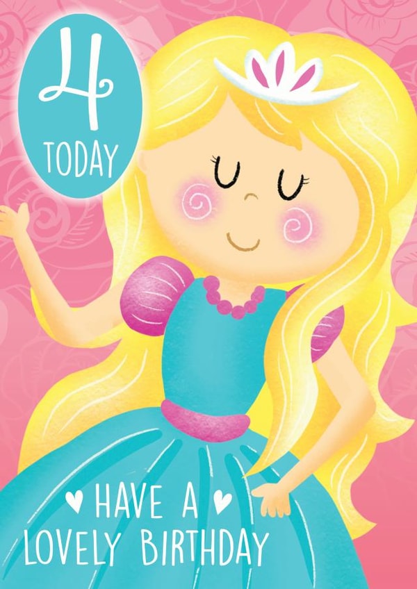 4th 4 Birthday Card 20682 created by Trudles Doodles Handmade