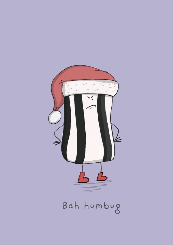 Bah humbug Fun Christmas Christmas Card 26052 created by Richard Darani