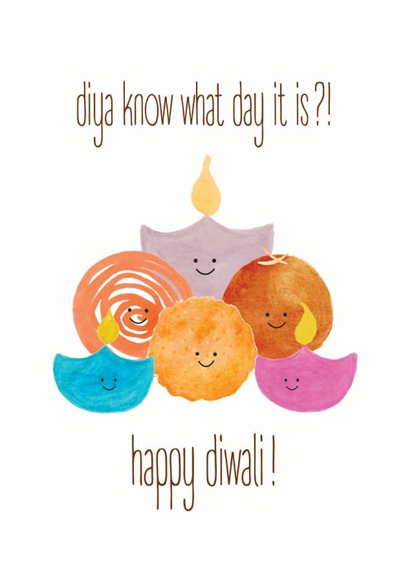 diwali pun Card 20671 created by oh my golly gosh