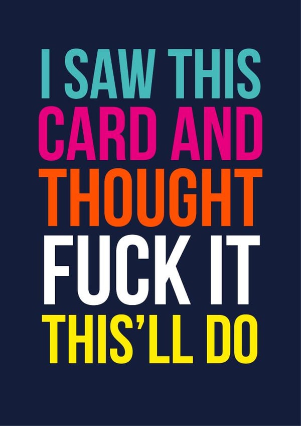 funny rude Birthday Card 14128 created by The Buddy Fernandez Card Co.