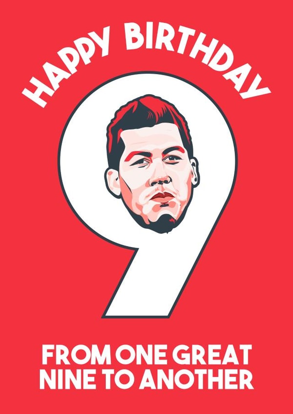 Liverpool star Birthday Card 7624 created by Proper Gander Design
