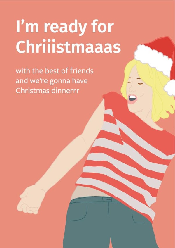 Film/TV/Netflix Quotes Christmas Card 20289 created by @lydiapimmdraws