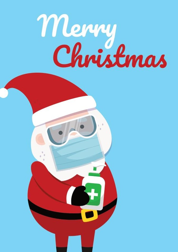 santa sanitiser Card 29786 created by Sunnyside Design