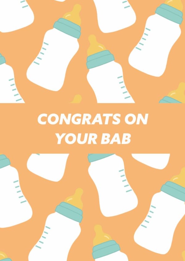 Congrats on your bab card created by Ellie Fflur Studio