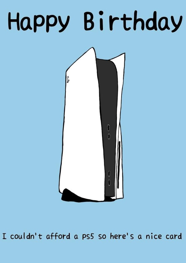 PlayStation  Ps5 Birthday Card 16334 created by Kiwi Kitty Designs