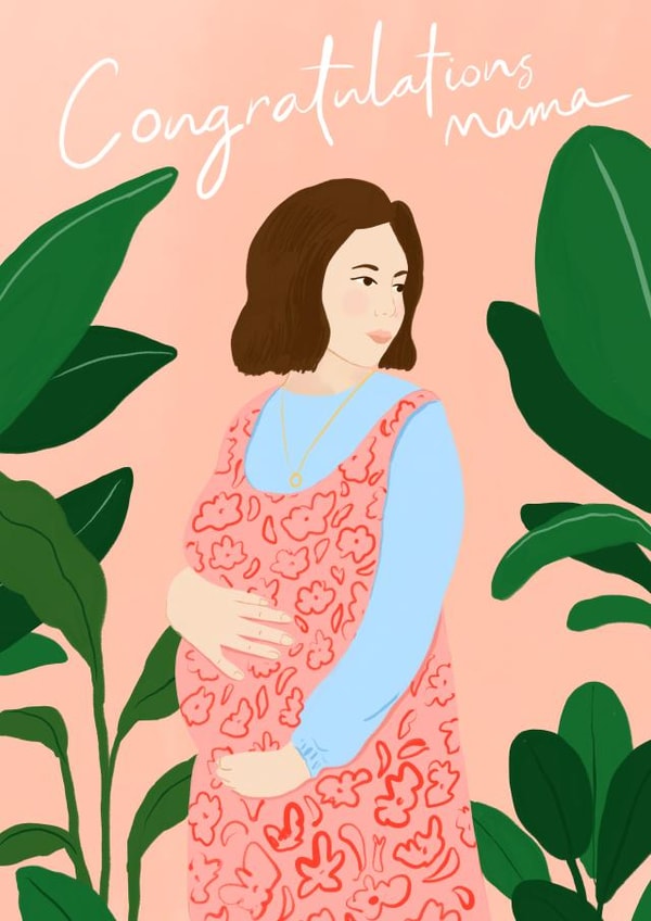 new mum baby shower Pregnancy Card 18144 created by Carla Ellis