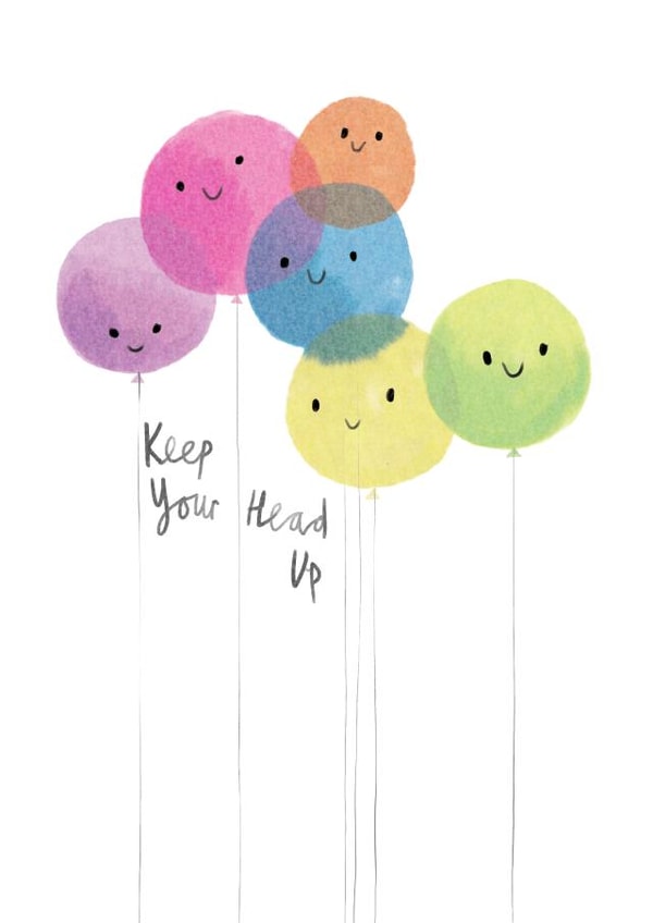 Sorry Card - Keep Your Head Up - You've Got This! created by Maxine Lee-Mackie