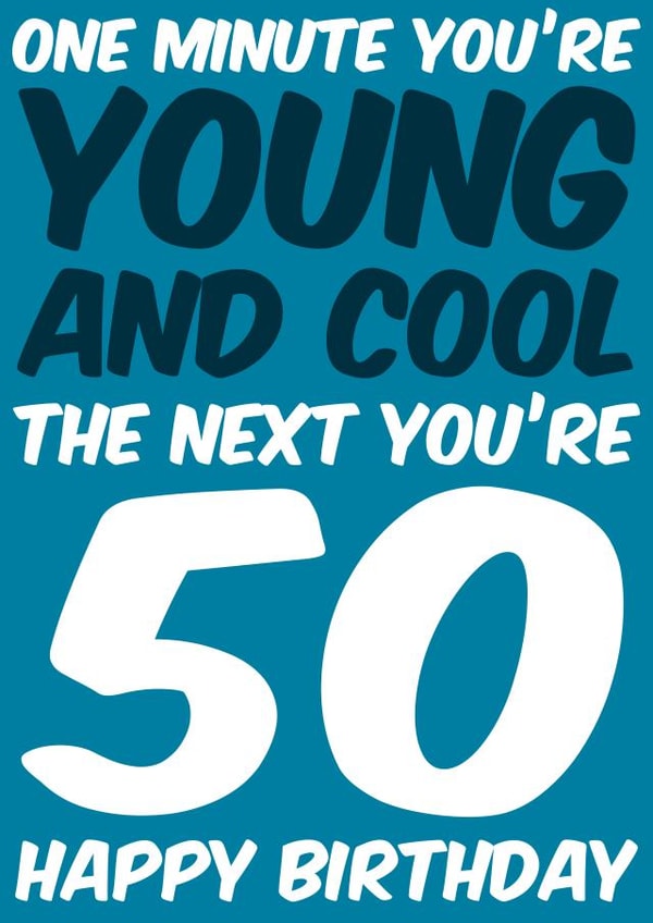 Cool  Funny Birthday Card 7657 created by Sean David Cards