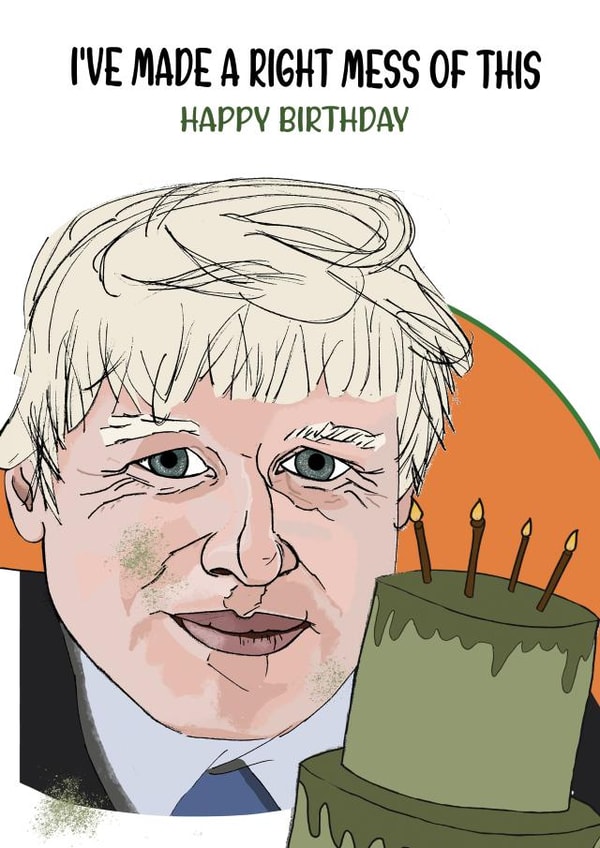 boris cake Birthday Card 42379 created by Graphite & Grace