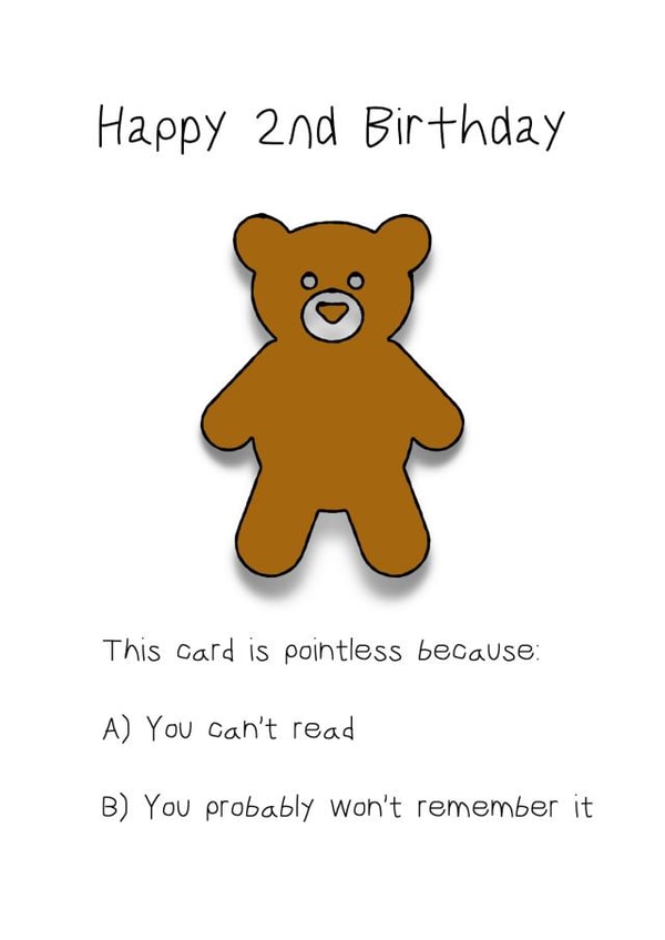 2nd 2 Birthday Card 20136 created by C+C Cards