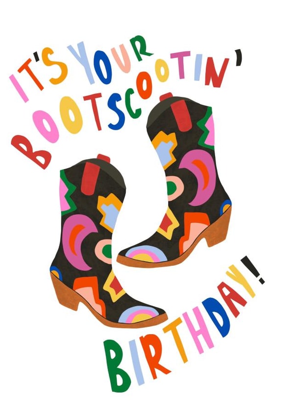 Cowboy Fashion Birthday Card 15871 created by pardon my prints