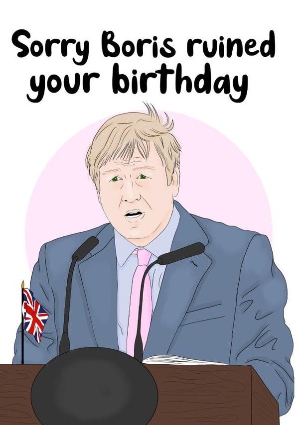 boris funny Birthday Card 45677 created by Pigeon Hole Cards