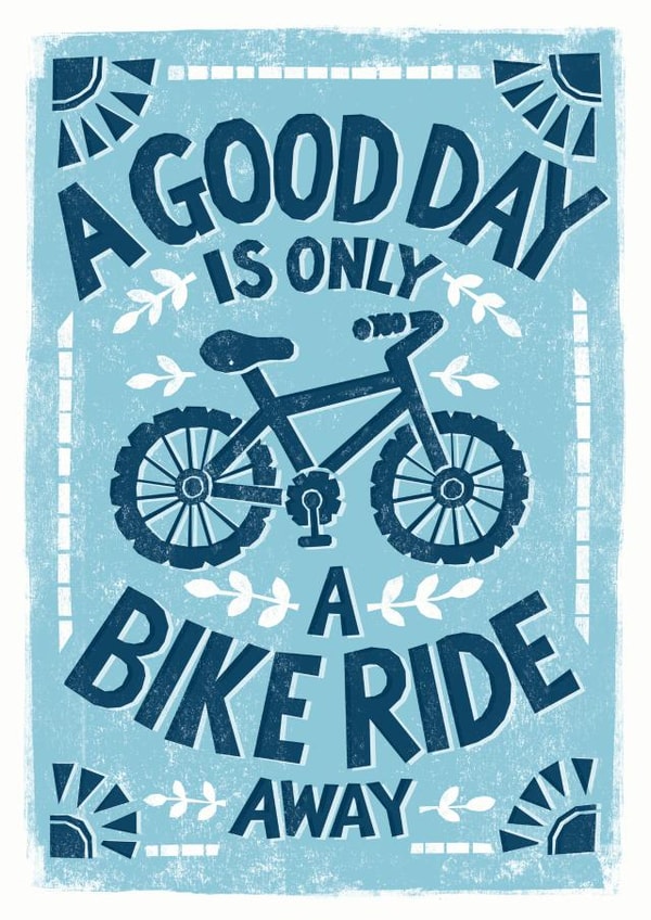 bike bicycle Birthday Card 11346 created by Alexandra Snowdon