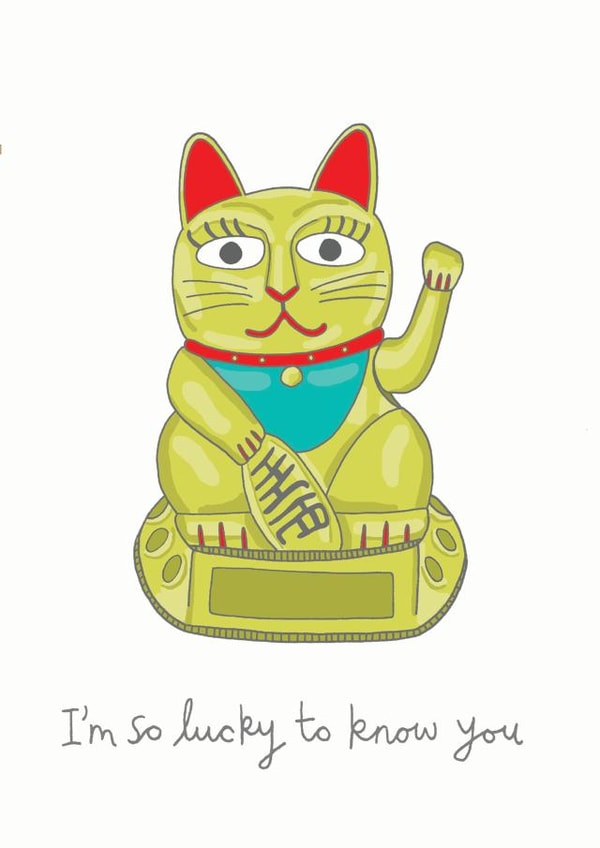 illustration lucky Love & Friendship Card 11975 created by You've Got Pen On Your Face