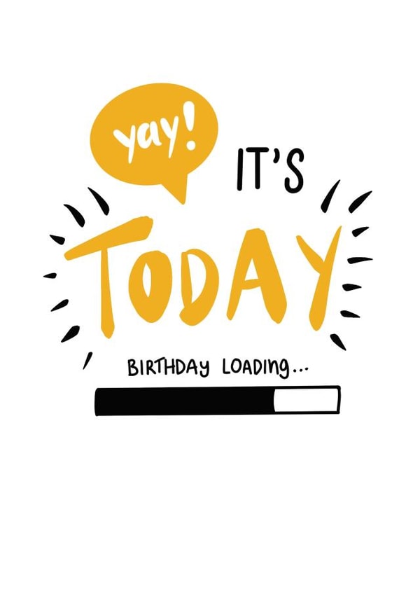 yellow yay Birthday Card 12531 created by Abigail Scarfe