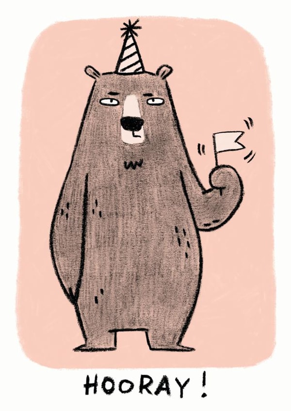 hooray grumpy Birthday Card 16080 created by Camille Medina