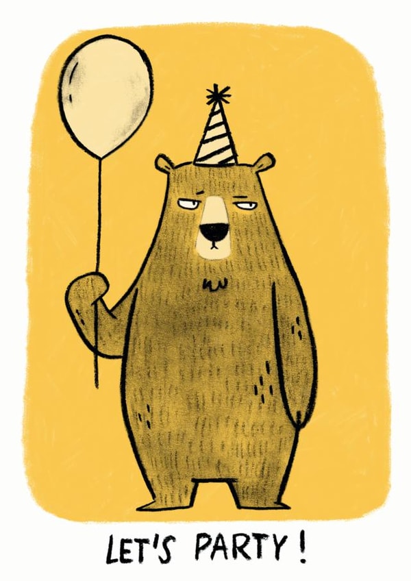 party grumpy Birthday Card 16081 created by Camille Medina