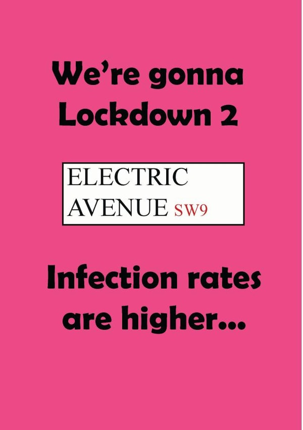 lockdown 2 electric avenue Birthday Card 45907 created by JJ Designs