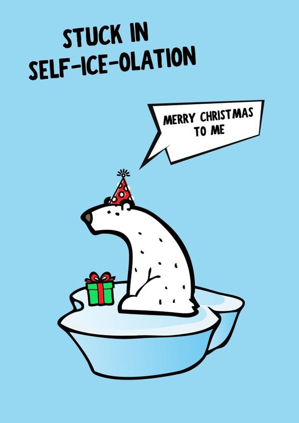 Stuck Self Christmas Card 35307 created by Matt Lewis