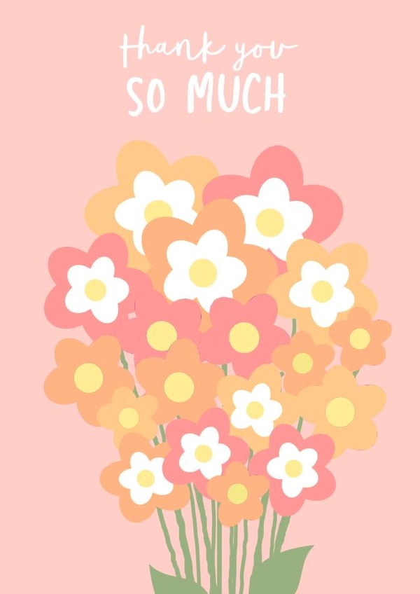 thank you pretty Thank You Card 7226 created by Giddy Kipper