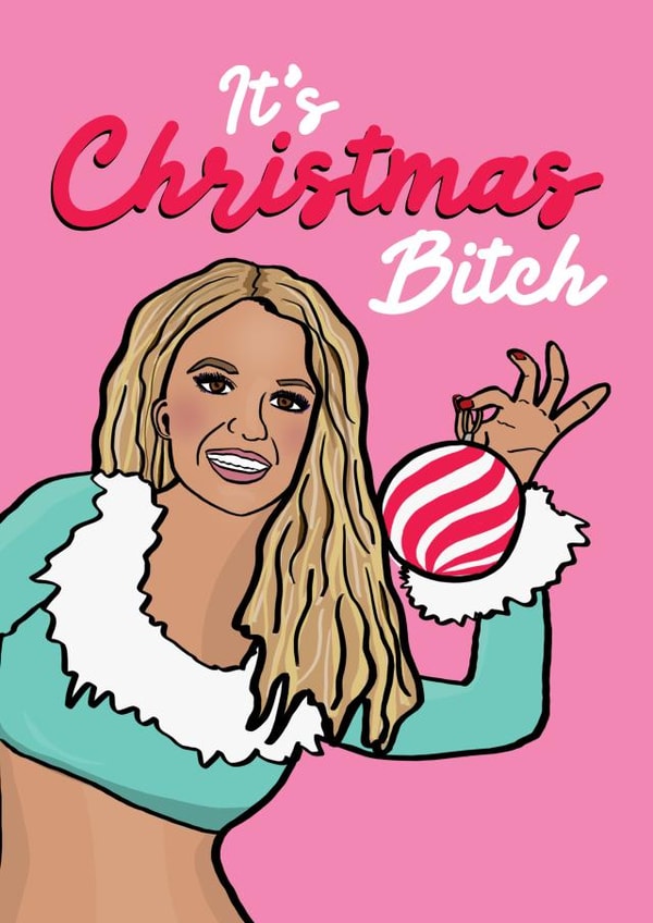 britney spears funny Christmas Card 14006 created by Foggish