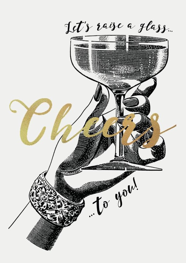 classic alcohol Birthday Card 19803 created by Louise Parr Studio