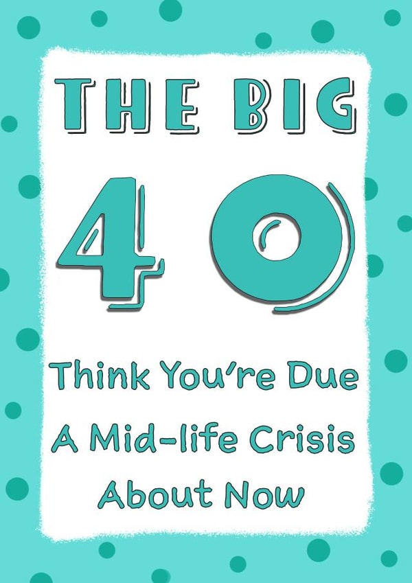 40 40th Birthday Card 19565 created by Jolly Ginger Cards