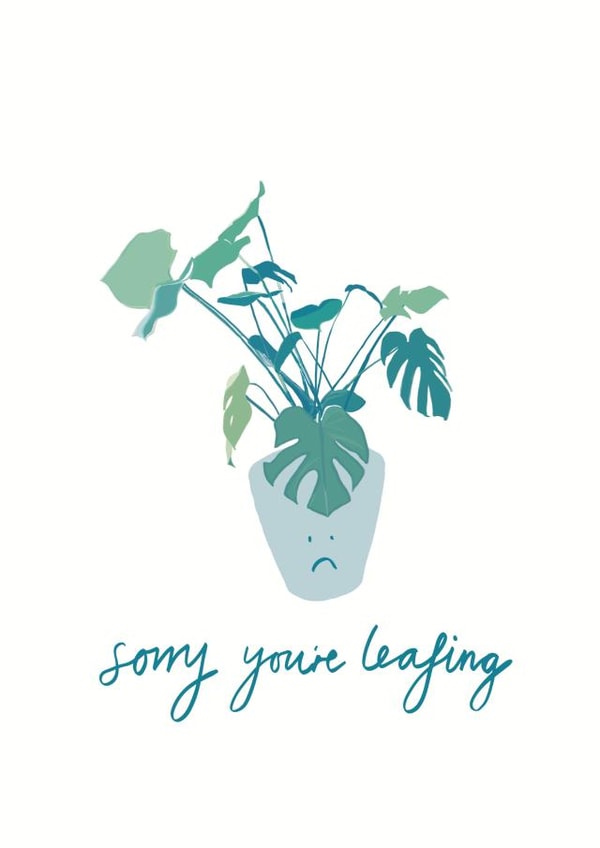 leaving leaf Leaving Card 19589 created by Bertie Bryans 