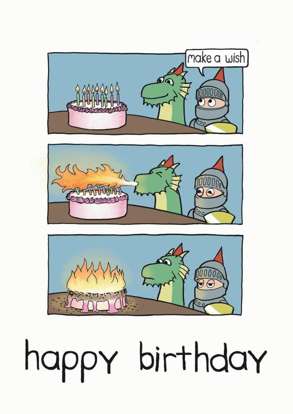 dragon knight Birthday Card 14560 created by Blair