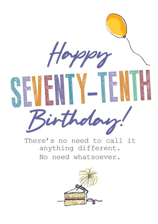 80 80th Birthday Card 12205 created by Pierre Cochon Ltd