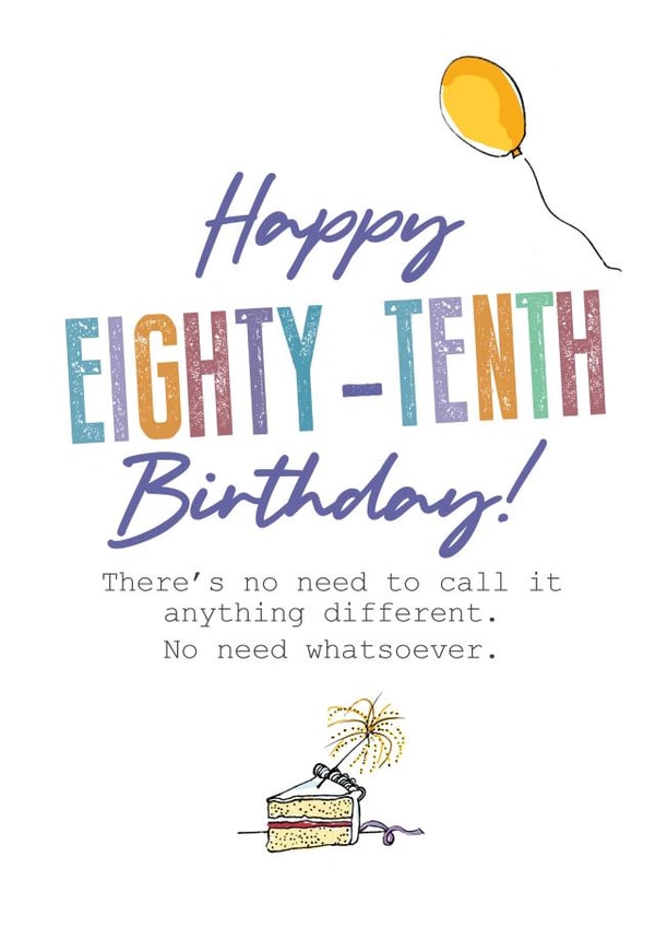 90 90th Birthday Card 12206 created by Pierre Cochon Ltd