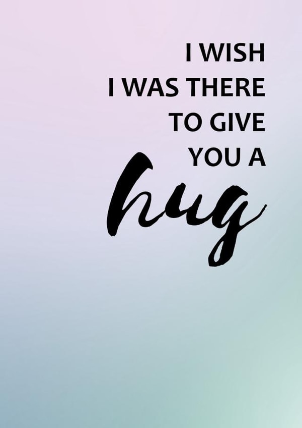 Thinking Of You Card - Sending Hugs - Missing You - Empathy Cards created by SixElevenCreations