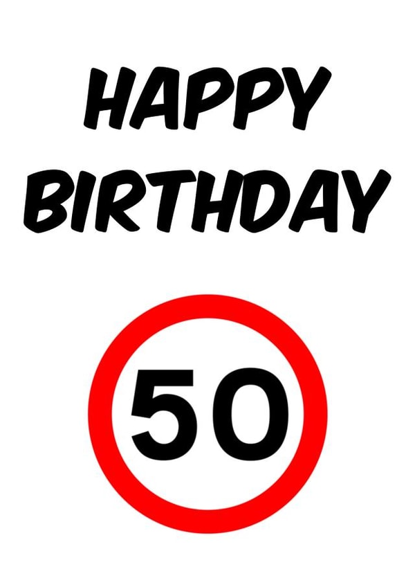 50 Happy Card 45982 created by Sean Robinson