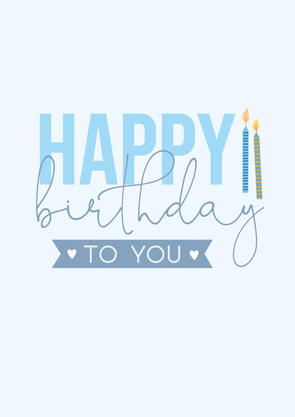 male classic Birthday Card 11064 created by The Posh Paper co.