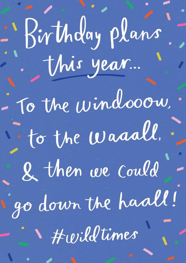 window wall Birthday Card 44658 created by Sam Wilson