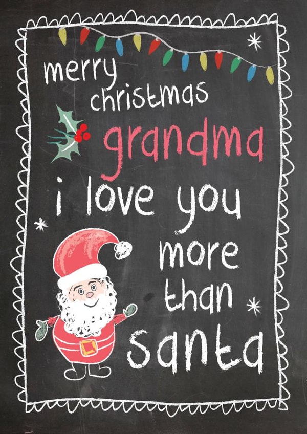 grandma nan Christmas Card 15251 created by Mad Philomena