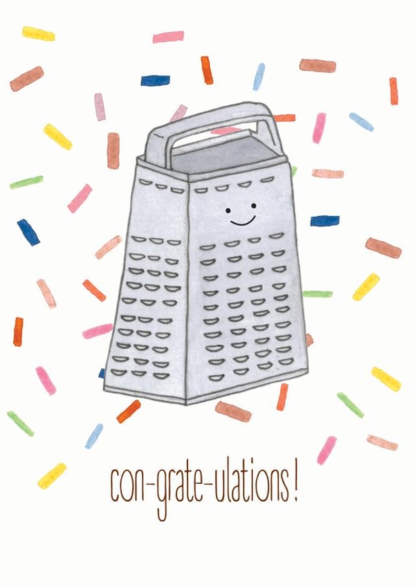 pun grater Congratulations Card 20676 created by oh my golly gosh