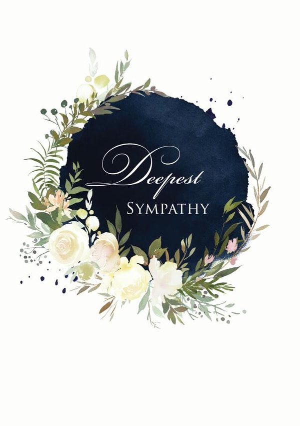 Deepest Sympathy Condolences Card created by Natalie Ryan