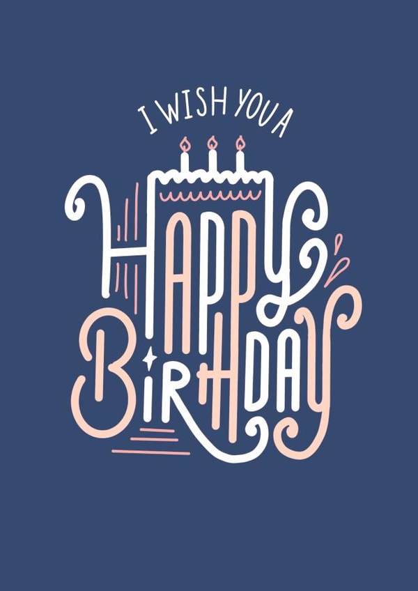 arty classic Birthday Card 45852 created by Cardly worth bothering