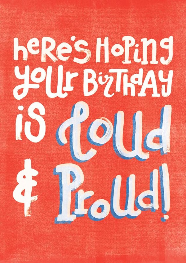 LGBT LGBTQ Birthday Card 20896 created by Feisty Letters