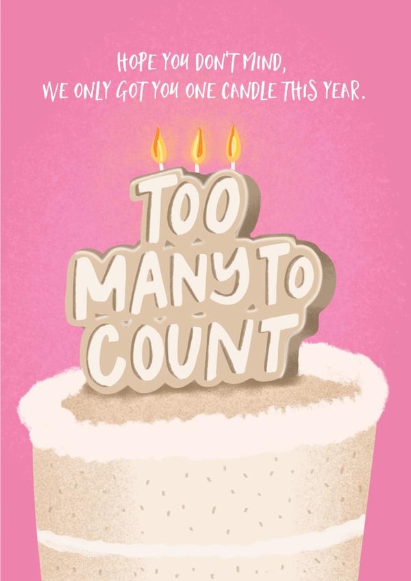 candles funny Birthday Card 20697 created by Nicky Laatz