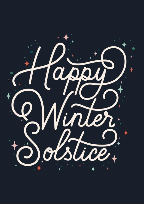 winter solstice yule Christmas Card 20898 created by Lauren Heimsoth