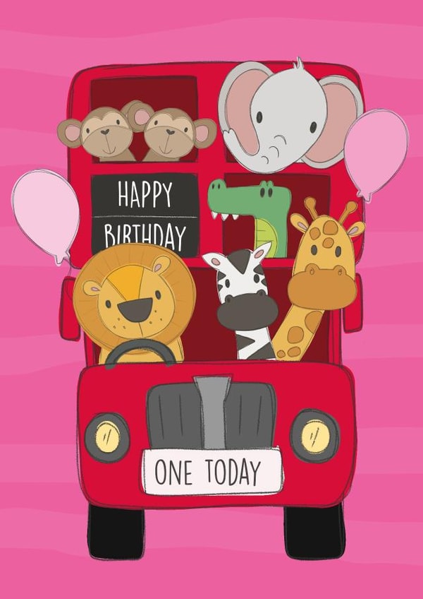 1 one Birthday Card 9256 created by Tiger Feet Creations