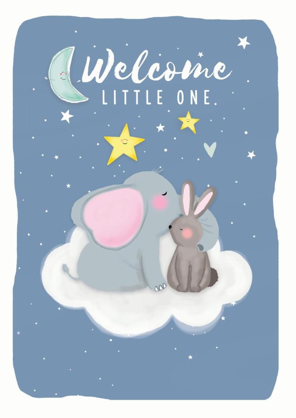 welcome little one new baby New Baby Card 19467 created by Leebee Designs