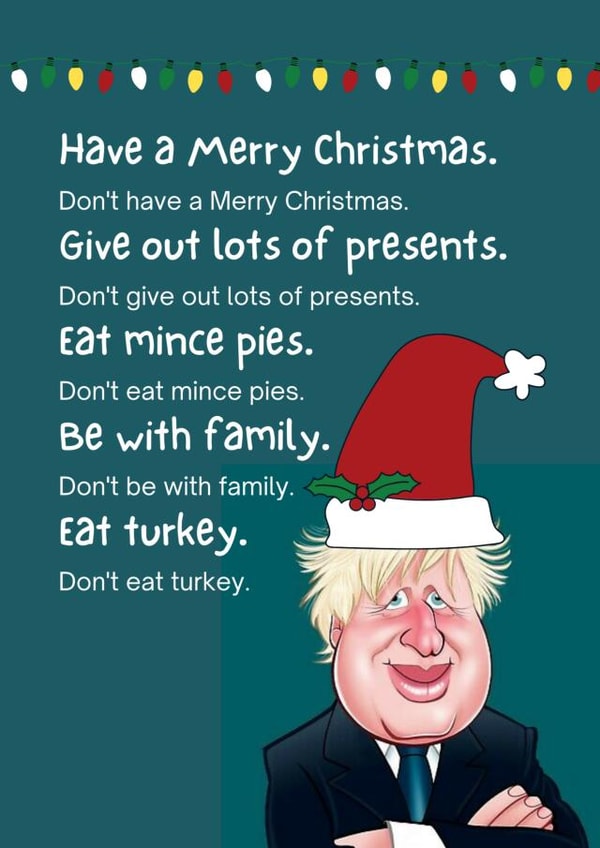 festive boris Christmas Card 46100 created by KC Designs